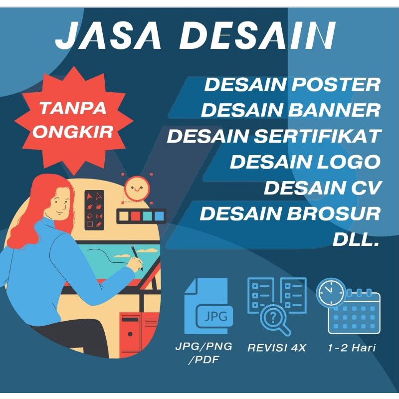 Jasa Desain Poster, Banner, Logo, Sertifikat, Dll