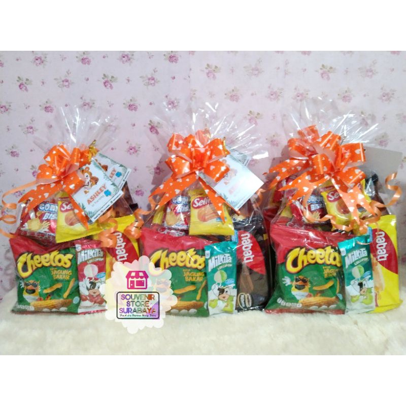 Bingkisan Ultah Murah/ Snack Ultah Paling Murah / Snack Birthday / Paket Ulang Tahun Anak / Hampers snack / Goodiebag Snack / Snack Ultah Surabaya