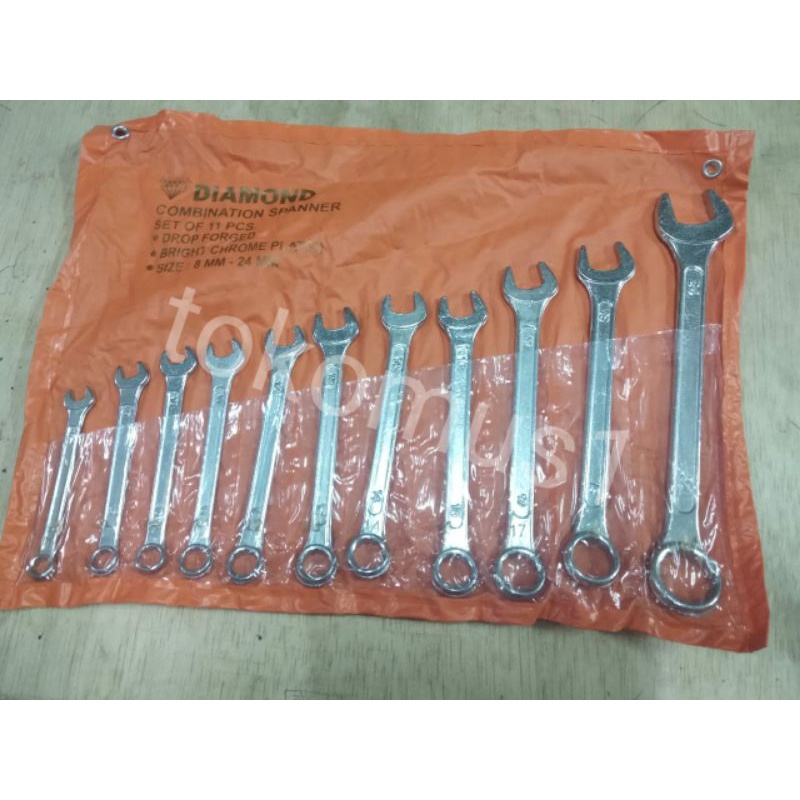 KUNCI RING PAS SET 11 PCS MURAH