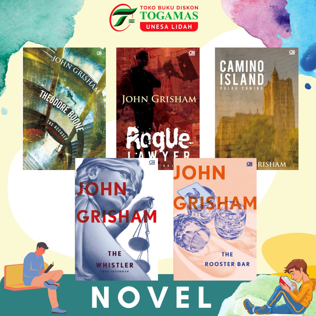 CAMINO ISLAND / ROGUE LAWYER / THE ROOSTER BAR / THE WHISTLER / THEODORE BOONE#3: THE ACCUSED / PARA PELINDUNG (THE GUARDIANS) - JOHN GRISHAM