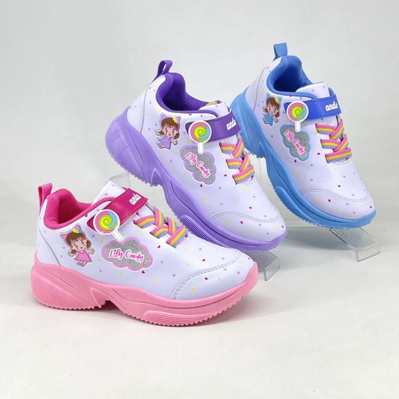 Sepatu Anak Kecil Perempuan ANDO FRIENDS / LILY CANDY / MAGICAL FLOWER (29-32)