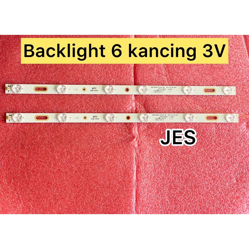 BACKLIGHT LED POLYTRON 24&quot; 6KANCING 3Volt NEW ORIGINAL