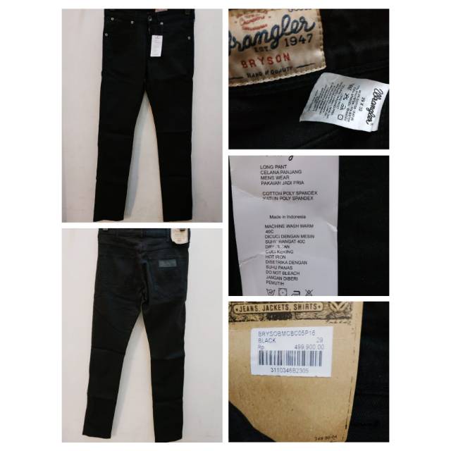 CELANA DENIM WRANGLER BRYSON ORIGINAL
