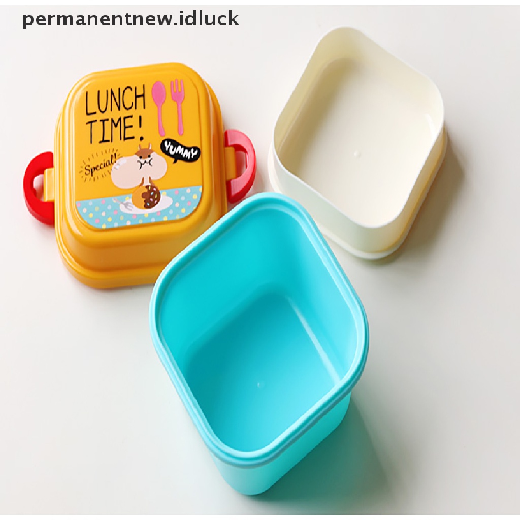 Kotak Makan Siang Bento Bahan Plastik Motif Kartun Untuk Microwave Oven