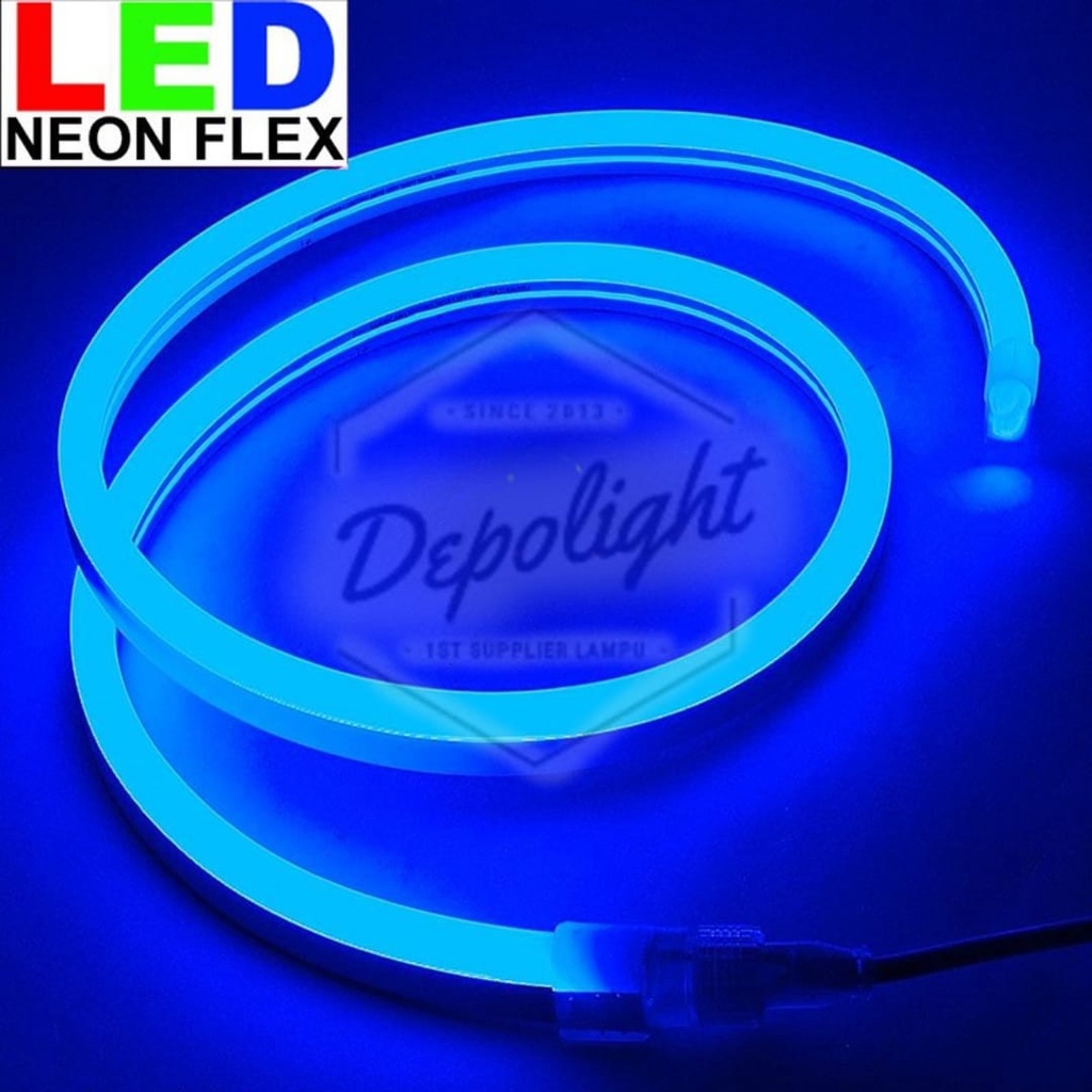 Lampu Neon Flex waterprof Meteran 220v ip65 Tanpa Soket / Lampu Plafon Tempel