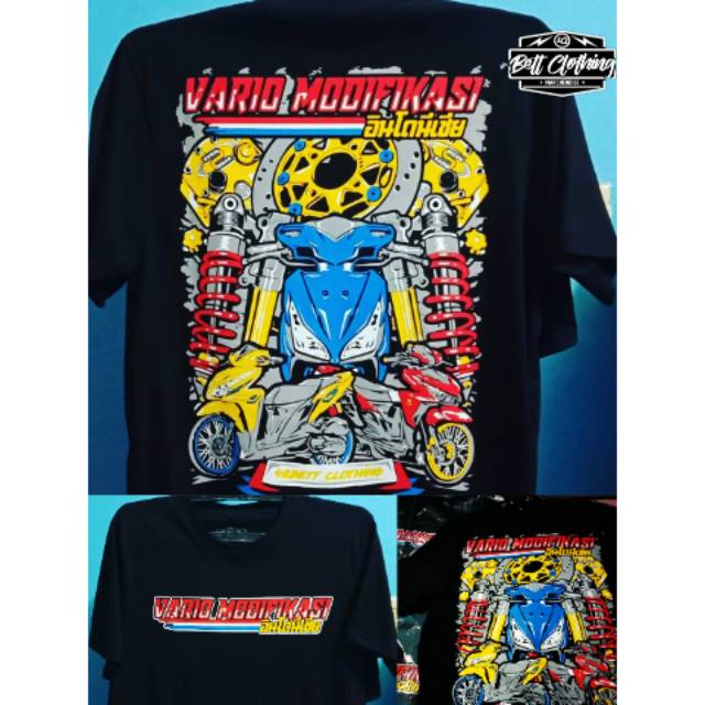 Kaos Baju Vario Modifikasi Indonesia Shopee Indonesia