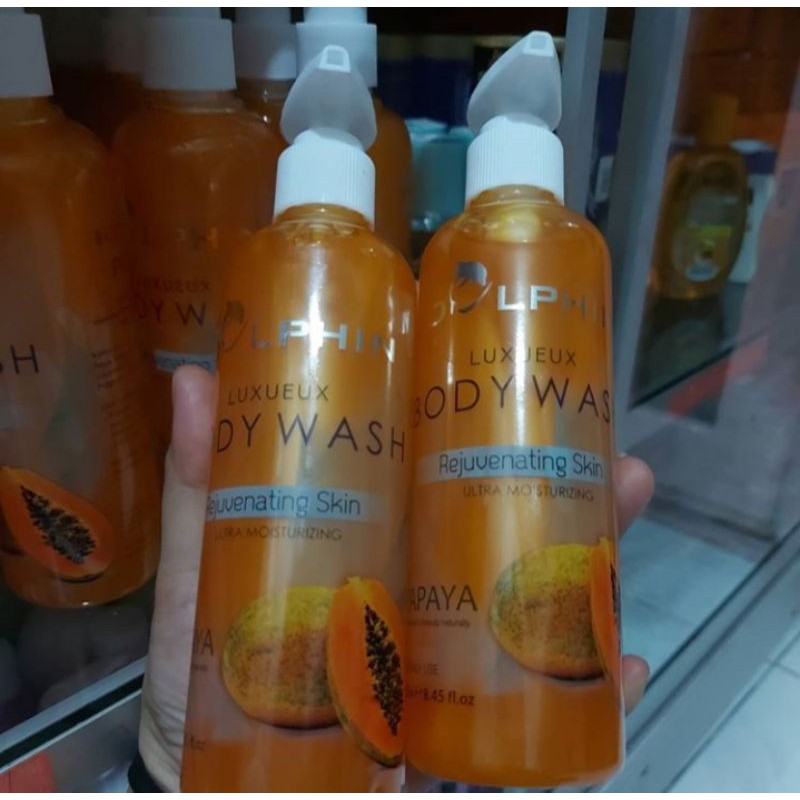 DOLPHIN BODY WASH 250ML PEPAYA SABUN MAND PEMUTIH