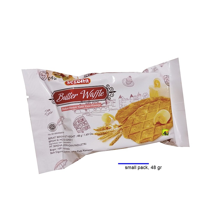 

Serena BUTTER WAFFLE - Biskuit Wafel Rasa Mentega - 48 gr