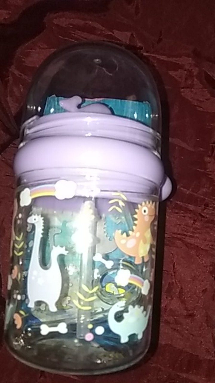 Botol Minum Anak Karakter Lumba Lumba Air Mancur -  Botol Minum Karakter Anak