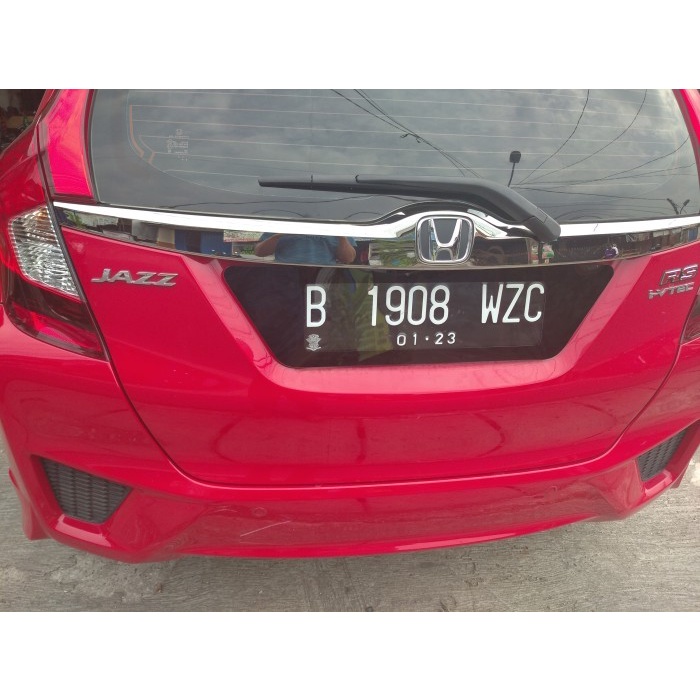 Cover Plat Nomor Mobil Akrilik Custom Honda jazz 2015 + plat nomor