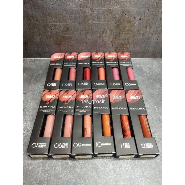 Implora lipcream mix warna ( 12 pcs )