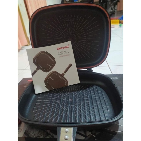 HAPPY CALL ORI KOREA JUMBO | BAKAR IKAN | DOUBEL PAN JUMBO | GRILL PAN