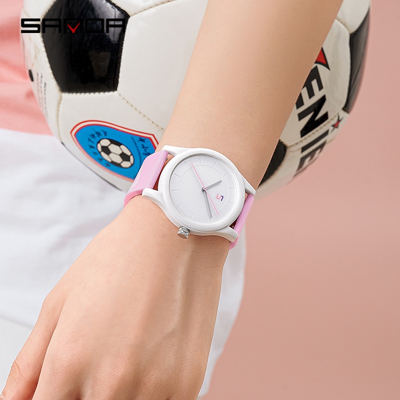 SANDA 3205 Jam Tangan Pria Wanita Analog Tali Rubber Anti Air WATCHKITE WKOS