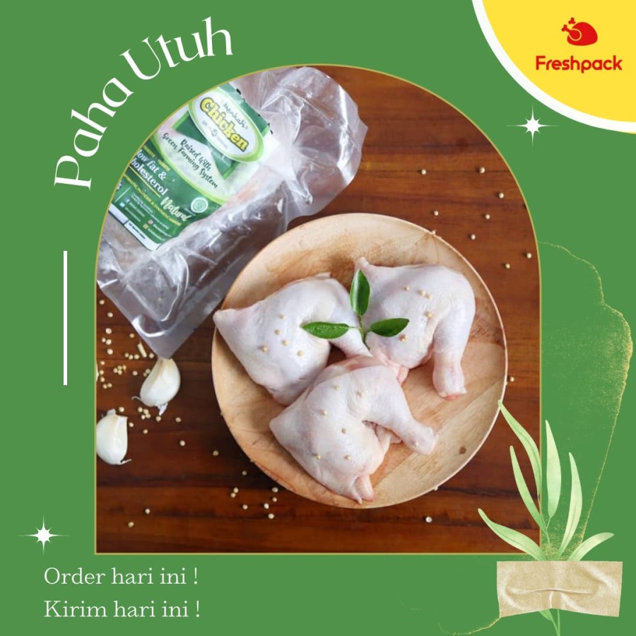 

PAHA UTUH AYAM ORGANIK 1100-1200 gr