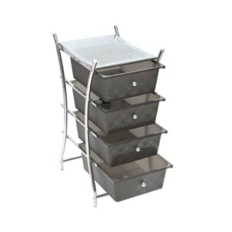 krisbow troli salon 4 laci penyimpanan dilengkapi roda 7564