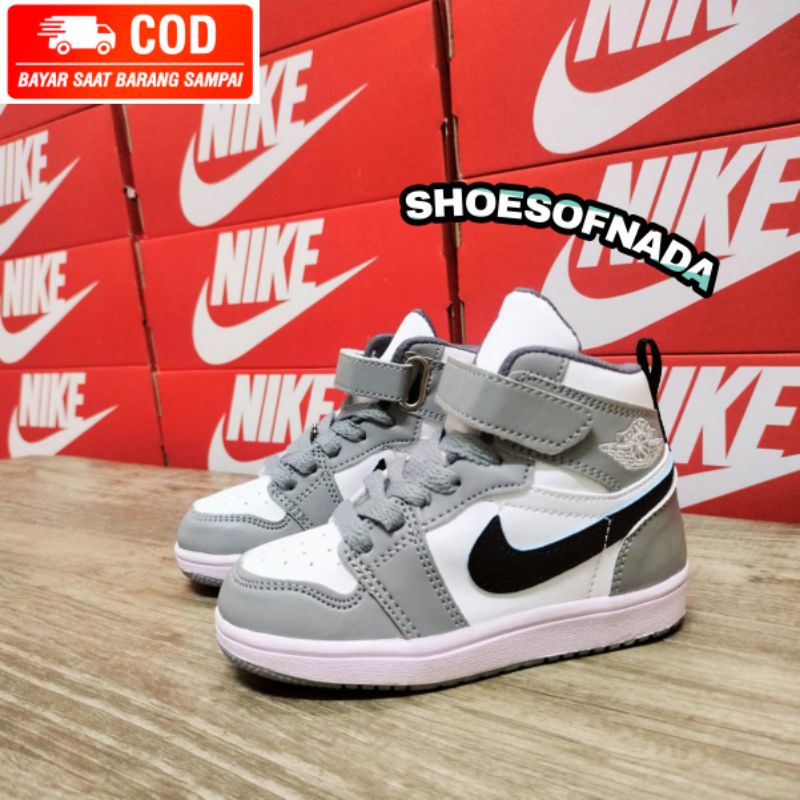 SEPATU ANAK NIKE JORDAN ABU SEPATU JORDAN ANAK LAKI LAKI SEPATU NIKE KIDS