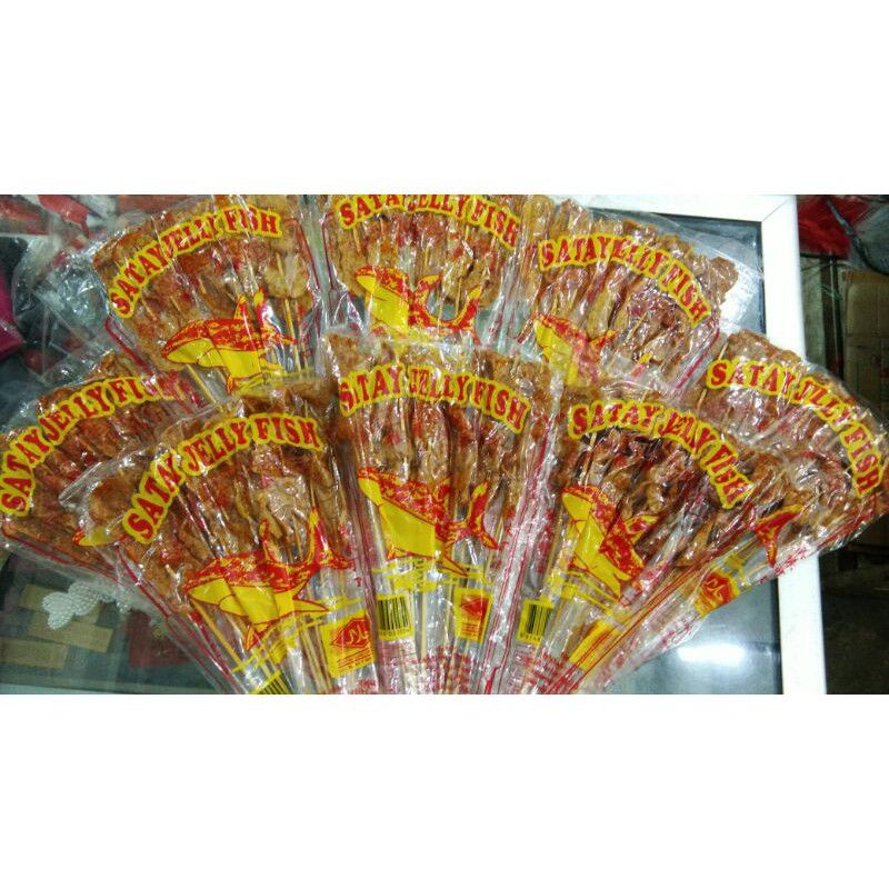 

sate ikan tae nguan tai boat brand thailand snack halal satay jelly fish