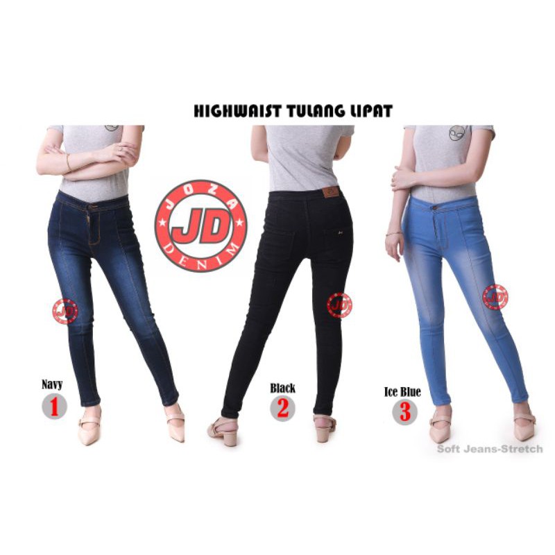 JUMBO CELANA JEANS HIGH WAIST 27-42 // HIGHWAIST HW TULANG TENGAH