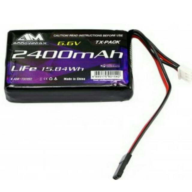 AM-700992AM LiFe 2400mAh 6.6V For Futaba 4PK/4PX/4PV/7PX