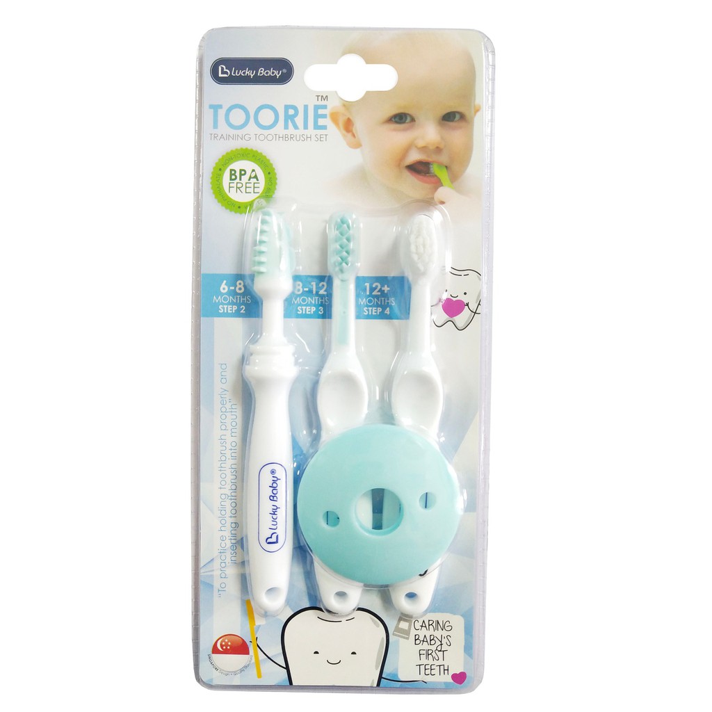 Lucky Baby Toorie Training Toothbrush Set Sikat Gigi Bayi Set 609682