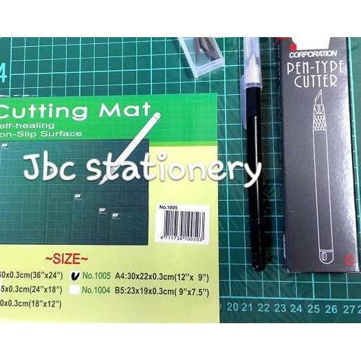 

➺ Paket Cutting Mat A4 + Pen Cutter ✵