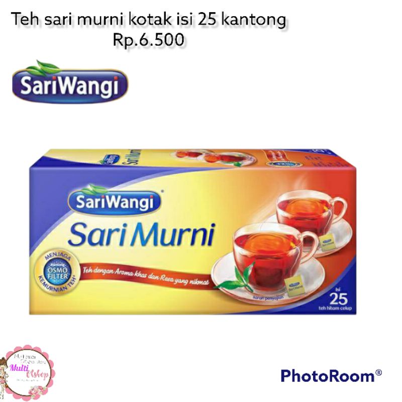 

TEH SARI MURNI KOTAK ISI 25