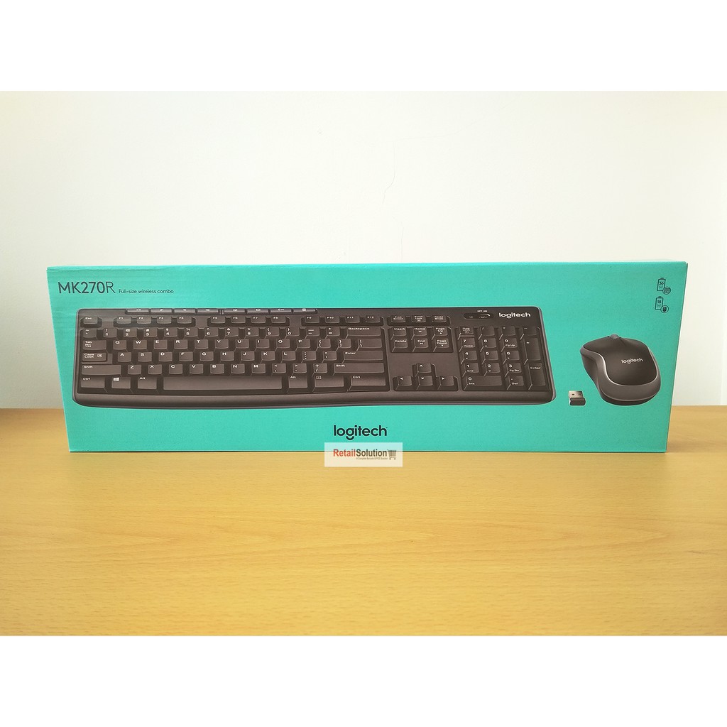 Logitech MK270R Wireless Combo - Keyboard Mouse Bundle MK270