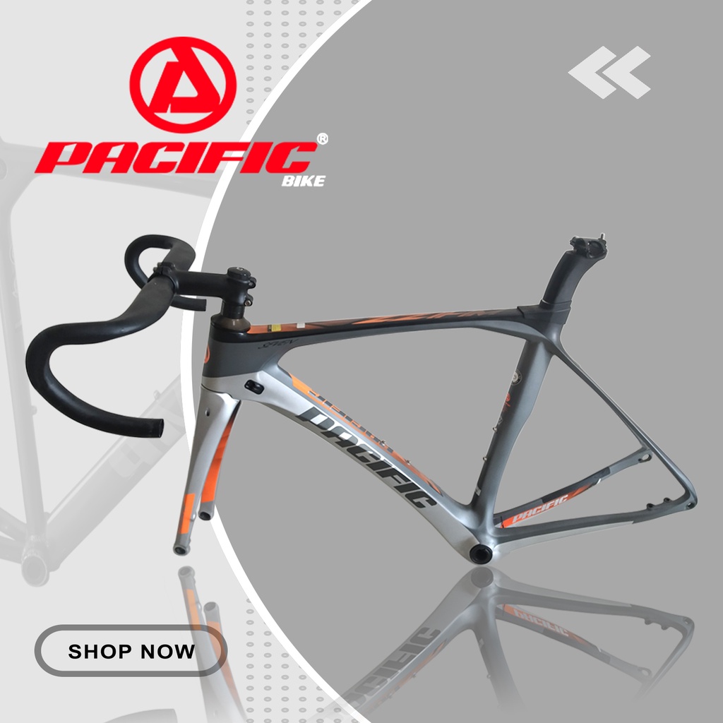 Frame Whizz Pacific Size 48 Disc - Carbon | Frame Rangka Sepeda Pacific Primum Roadbike Pacific Carb