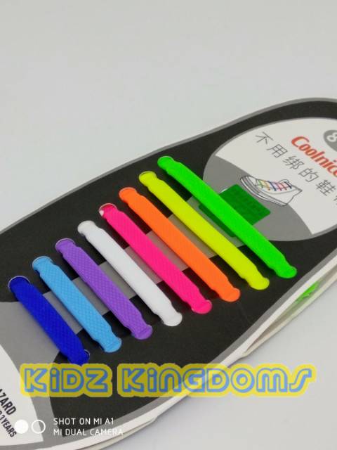 Premium Silicone Shoelaces / Tali Sepatu Silikon Karet