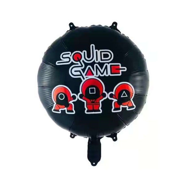 HAPPY TIME BALON FOIL TEMA SQUID GAME BALON PESTA HAPPY BIRTHDAY HBD DEKORASI ULANG TAHUN BALON VIRAL