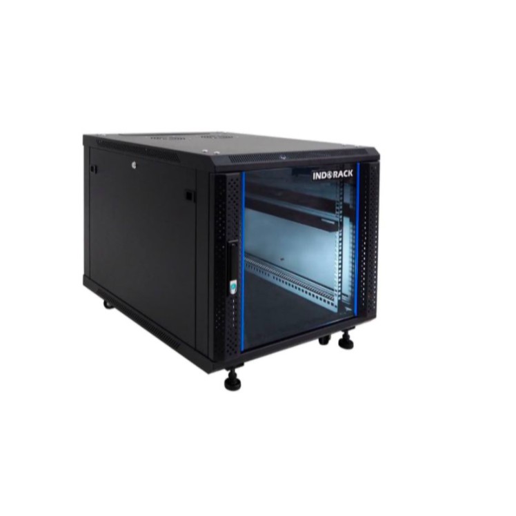 IR8015G - 15U Close Rack Depth 800mm Glass Door 19&quot; - INDORACK