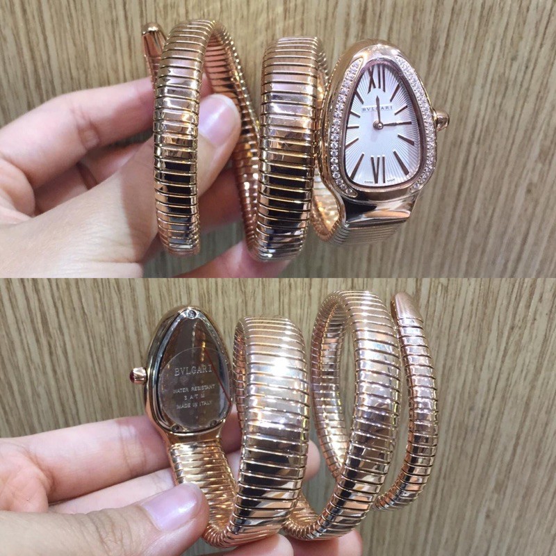 BVLGARI SNAKE RING MATA2,ROSE GOLD