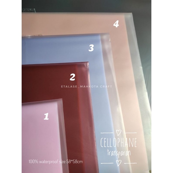 

1 lembar cellophane transparan / Flower Wrapping Paper Kertas Buket Bunga Polos Korea Cellophane