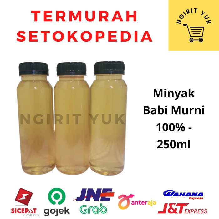 

Terlaris Minyak Babi Murni 100% - 250ml