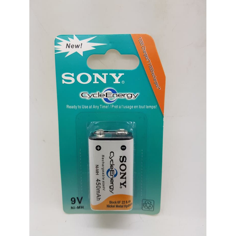 Baterai Cas Sony 9V / Baterai Charger Kotak Sony 450 Mah