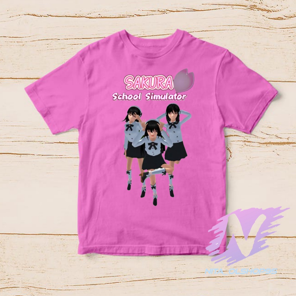 baju kaos anak sakura school simulator kaos sakura