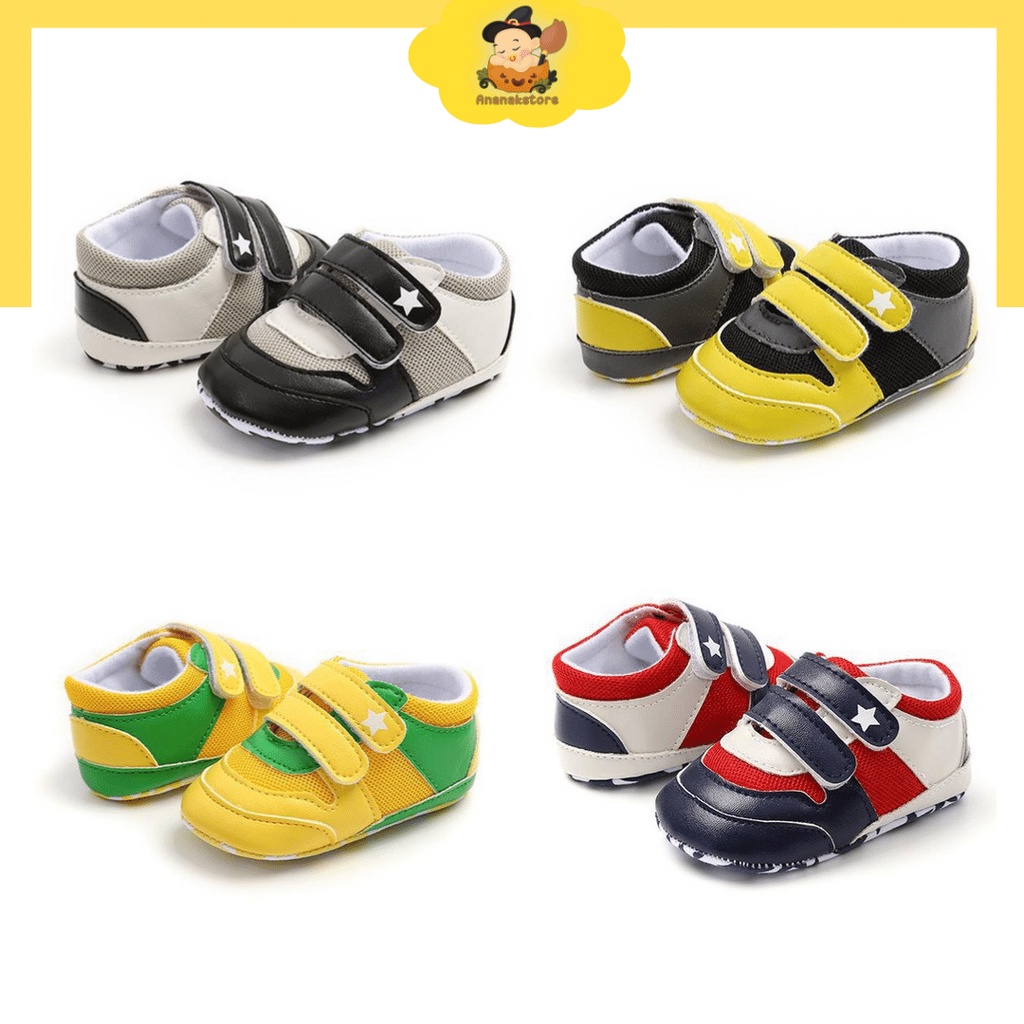 sepatu bayi prewalker 0-18 bulan / sneaker bayi baby shoes sepatu cantik bayi