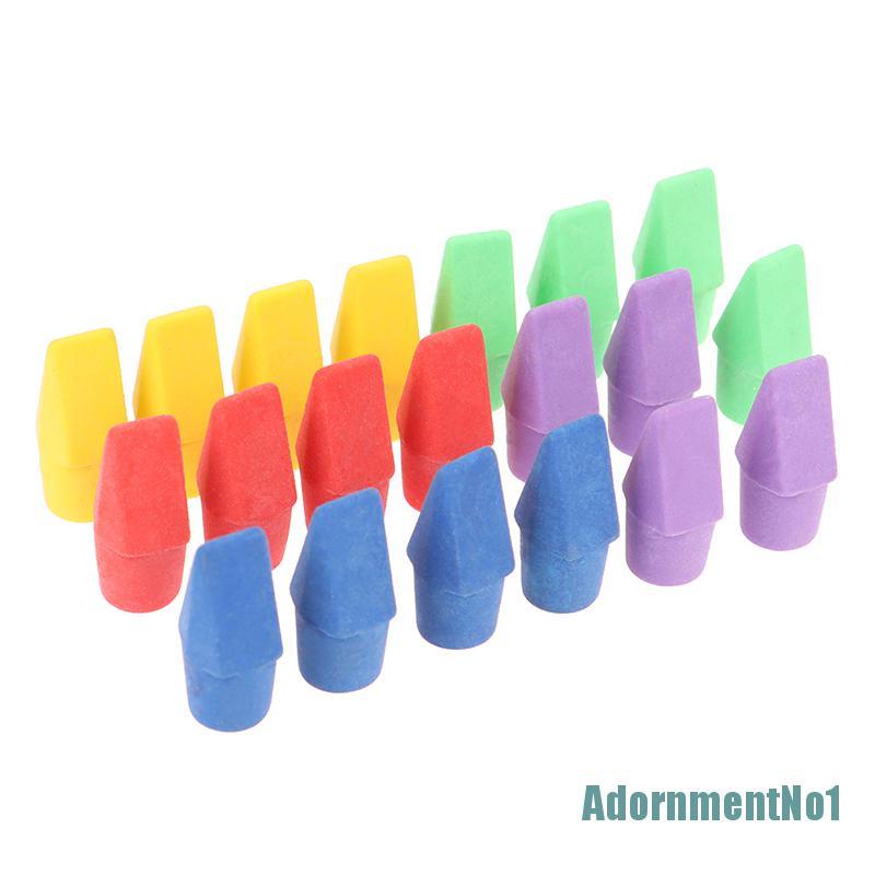 (AdornmentNo1) 20pcs Penghapus Pensil Bentuk Pahat Untuk Pelajar