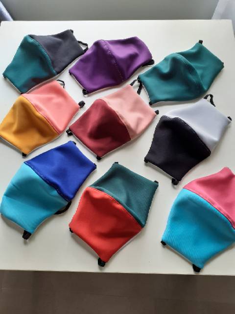 Masker Duckbill 2Ply / 3Ply - Masker 3D Hijab - Masker Hijab tebal isi tissue - Masker Scuba Fashion