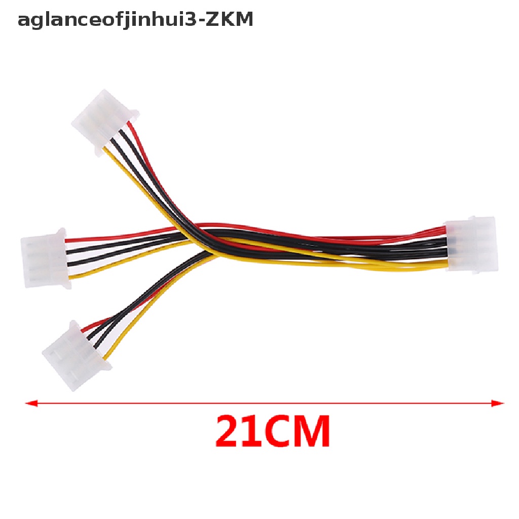 Kabel Adapter Splitter Power Supply 4 Pin IDE 1-to-3 Molex IDE Female