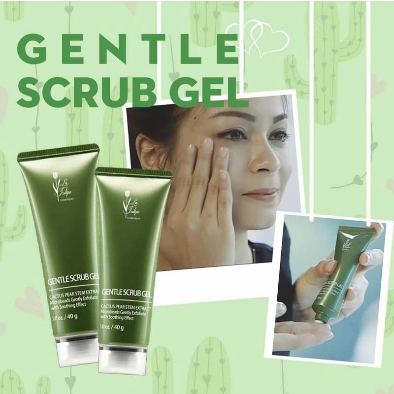 LA TULIPE Gentle Scrub Gel 40GR | Latulipe Scrub Wajah | Facial Scrub