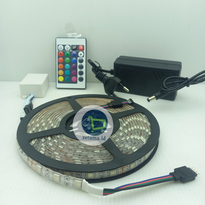 LED STRIP SMD 5050 GEL REMOTE RGB / LED STRIP 5050 RGB OUTDOOR IP65 5M