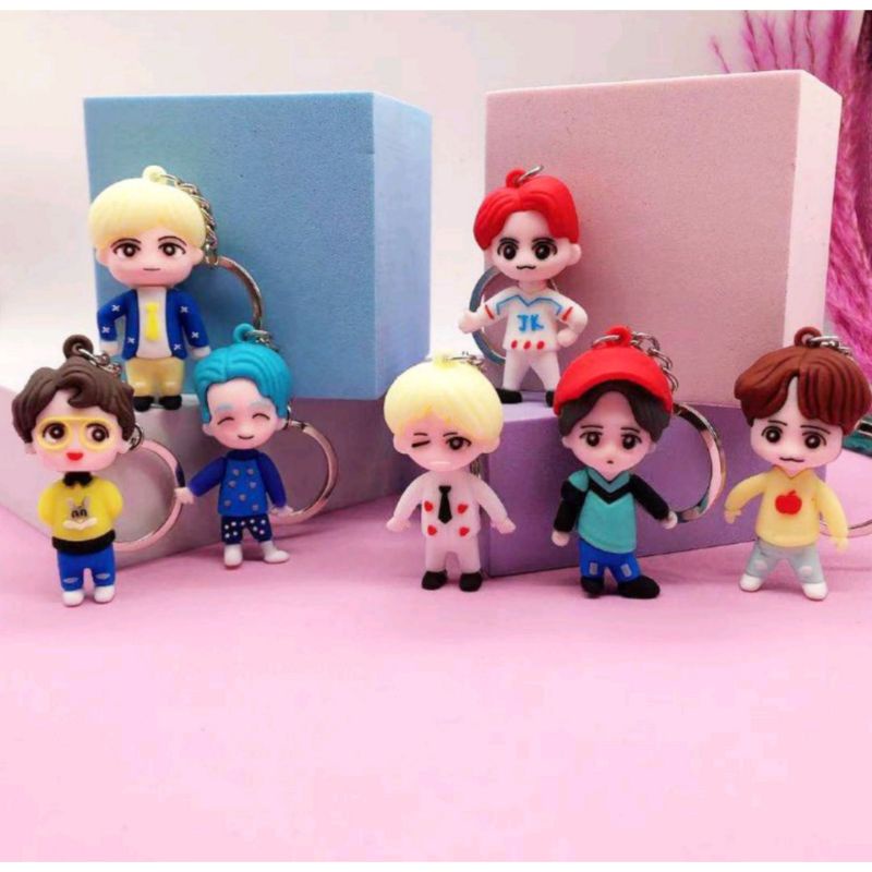 GANTUNGAN KUNCI BTS MEMBER SERIES TINY TAN