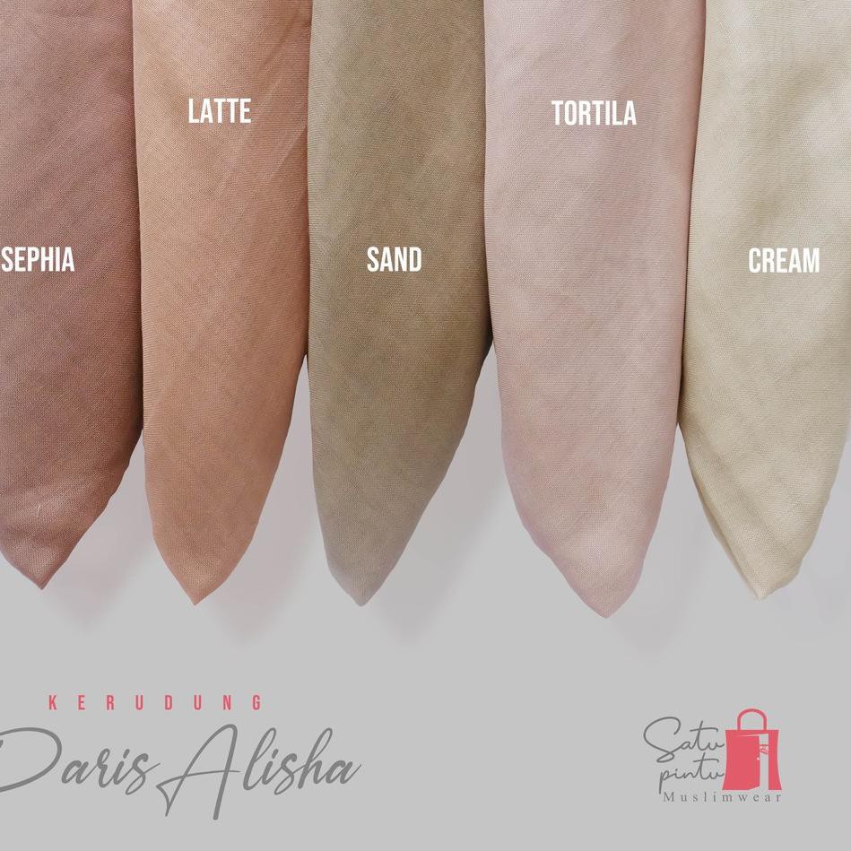 Model Baru - Kerudung Segiempat Paris Jepang Premium by Alisha Hijab