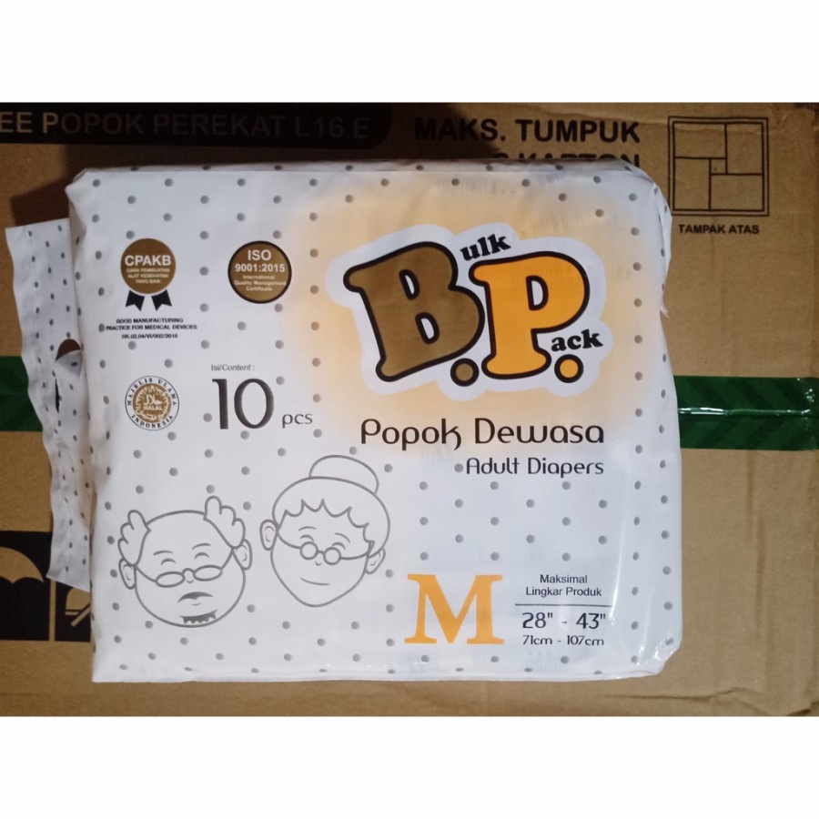 BP POPOK PEREKAT DEWASA M10/L8/XL6