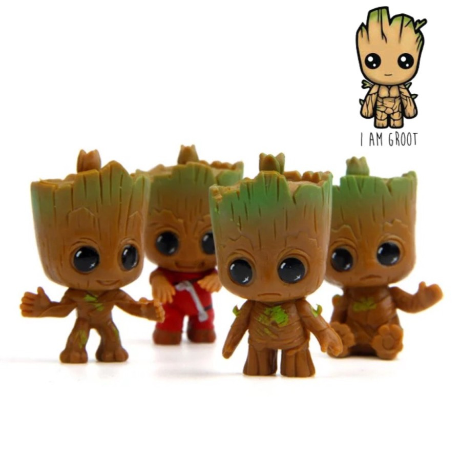 Figure Groot set 4 pcs Topper Kue Pajangan Mainan