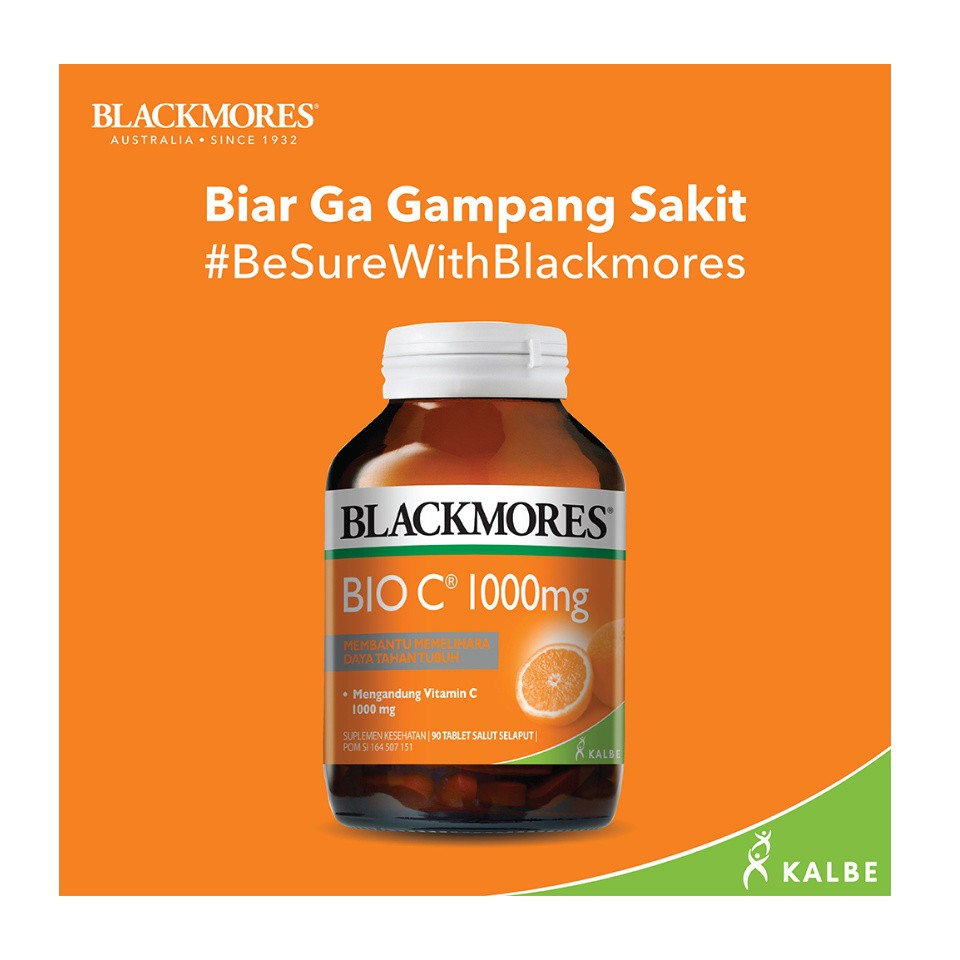 Blackmores Bio C 1000mg Isi 90 Tablet Shopee Indonesia