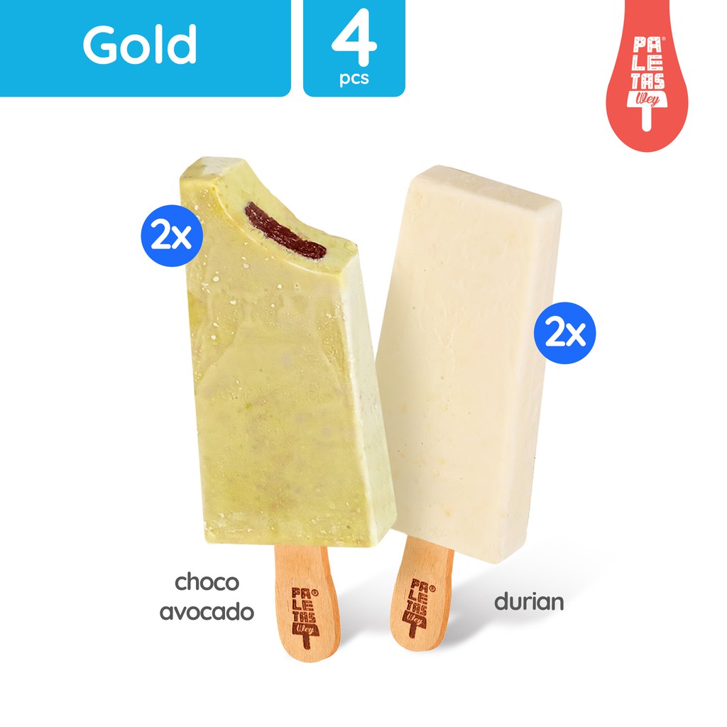 

Es Krim Paletas Wey 2 Durian & 2 Choco Avocado