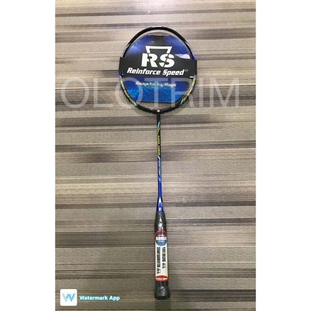 [Free Pasang Senar] Raket Badminton RS Super Power 800 Laser + Bonus Tas Kaos Senar Lengkap