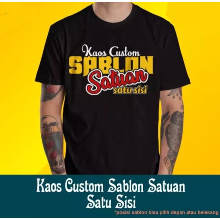 SABLON KAOS SATUAN MURAH / KAOS POLYFLEX SABLON / KAOS SABLON CUSTOME / SABLON KAOS DTF / SABLON KAO